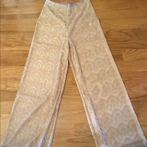 Lacey taupe wide leg pants